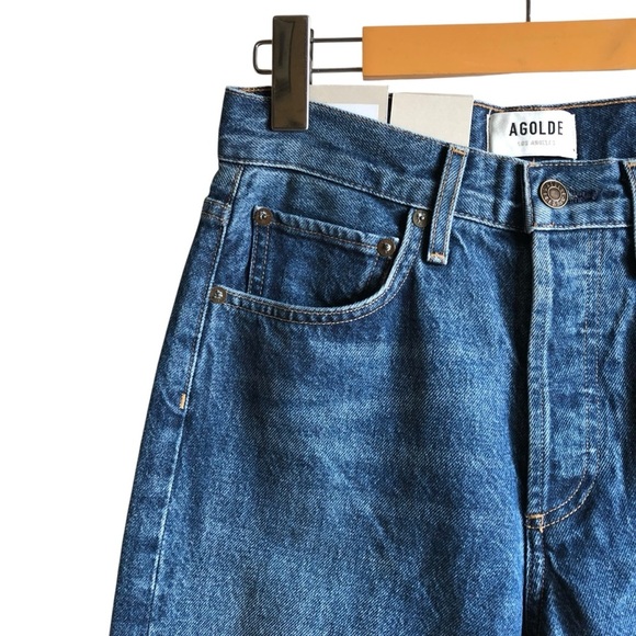 AGOLDE Parker Long Low Slung Vintage Straight Jeans Wash Size 23 NWT NEW - Picture 5 of 15